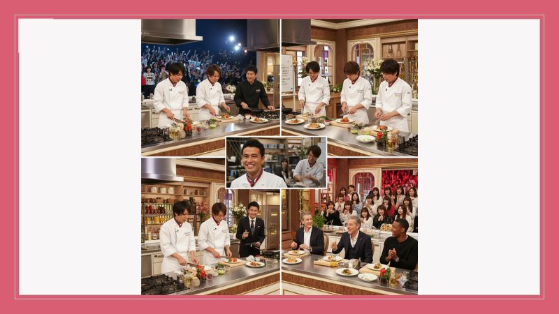 テレビ番組「ビストロSMAP」の様々なシーンを組み合わせたイメージ画像。
