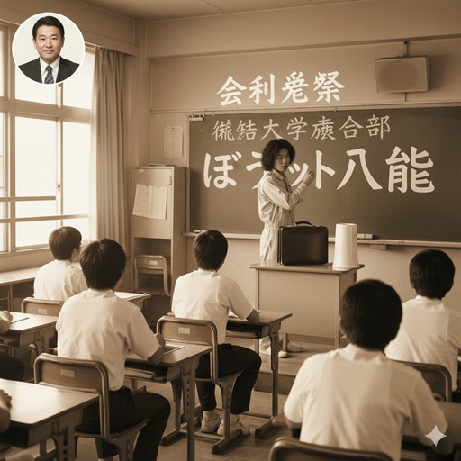 萩生田光一氏の学歴と高校時代のエピソードを紹介するセクションの見出し画像