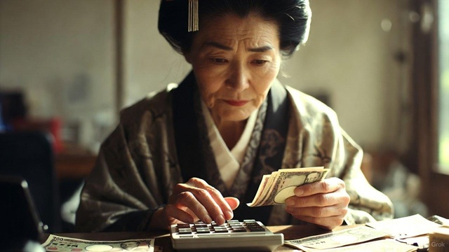 市長失職に伴う退職金の計算と金銭問題をイメージした電卓と日本円の紙幣