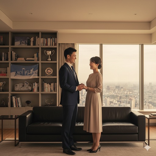 学術・ビジネスエリートとスポーツエリートが釣り合う「最強カップル」のイメージ