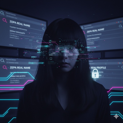 ゼパの本名や大学など非公開のプロフィール情報の「謎」を象徴するイメージ