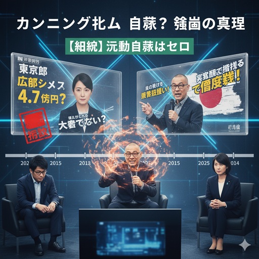 カンニング竹山さんがラジオブースでマイクに向かって話し、リスナーからの抗議が殺到している様子。彼の顔には困惑の色が浮かんでいる。