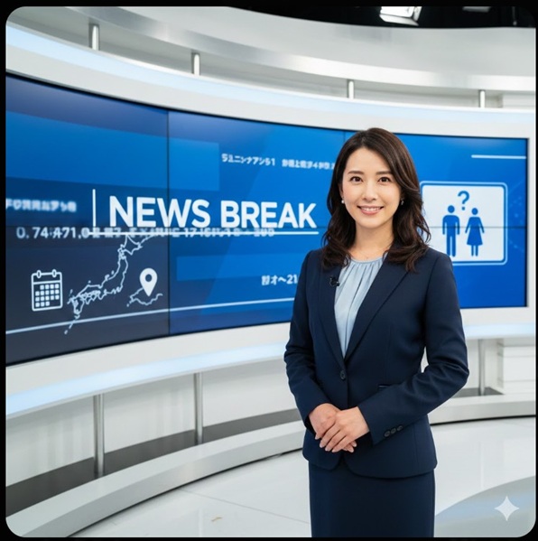 nagami-kaori-announcer-news-studio