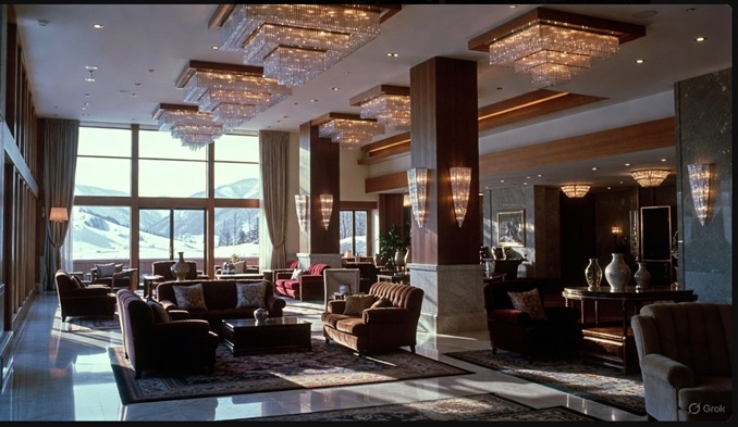 西武グループの権力を象徴する豪華なリゾートホテルの内装