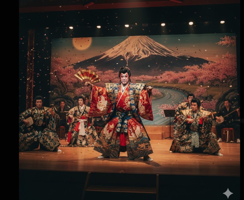 若葉竜也の原点である大衆演劇・若葉劇団の舞台イメージ