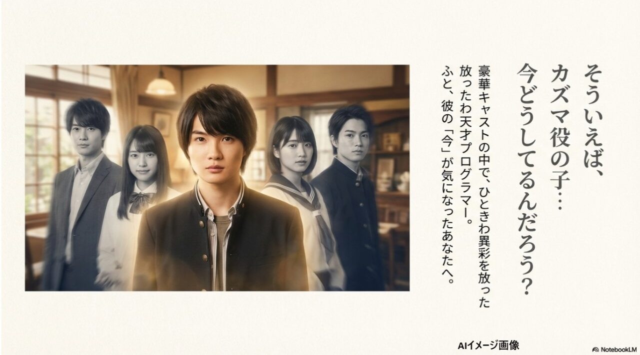 探偵学園Qのキャスト集合写真と「カズマ役の子は今どうしてる？」という若葉克実の現在についての疑問