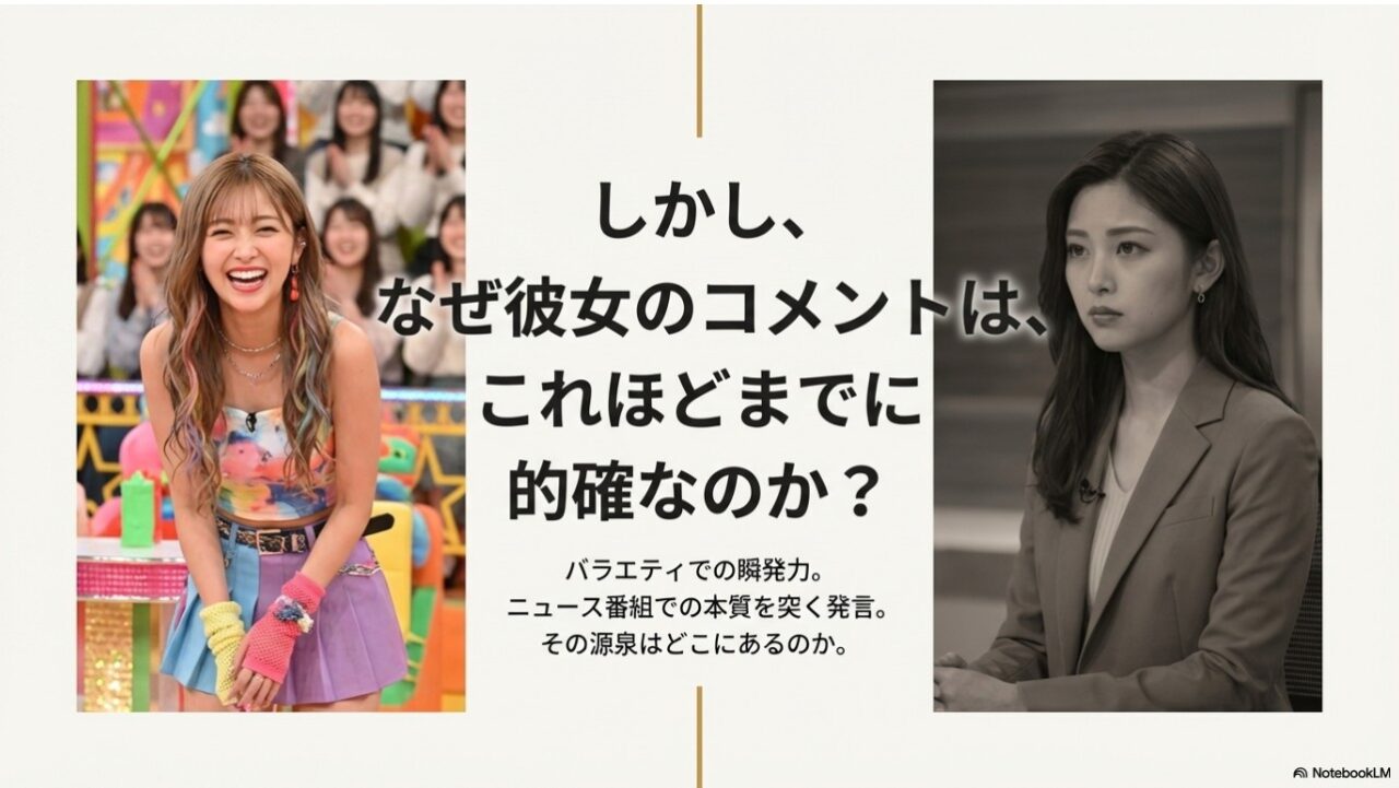 バラエティでの瞬発力とニュース番組での本質を突く発言の的確さを問いかけるゆうちゃみの画像