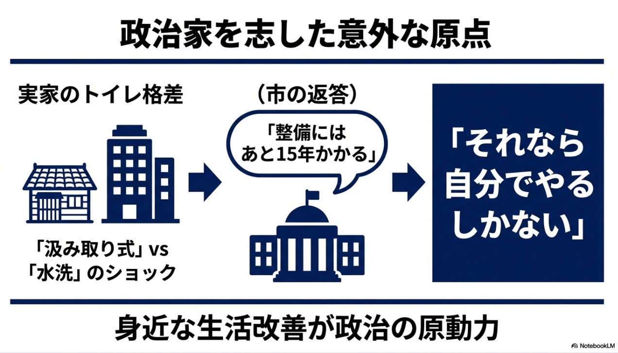 萩生田光一が政治家を志した意外な原点は実家の「トイレ格差」と役所の対応