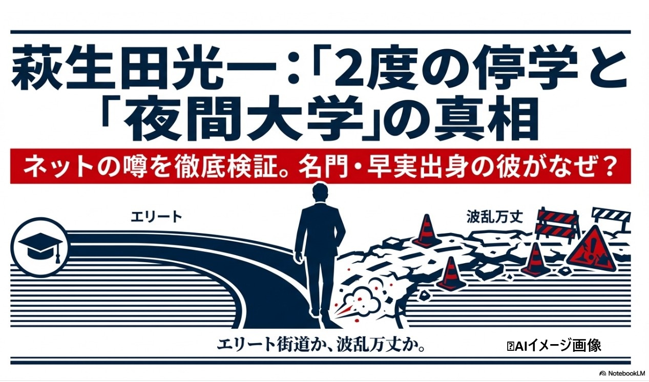 萩生田光一の「2度の停学」と「夜間大学」の真相まとめ図解