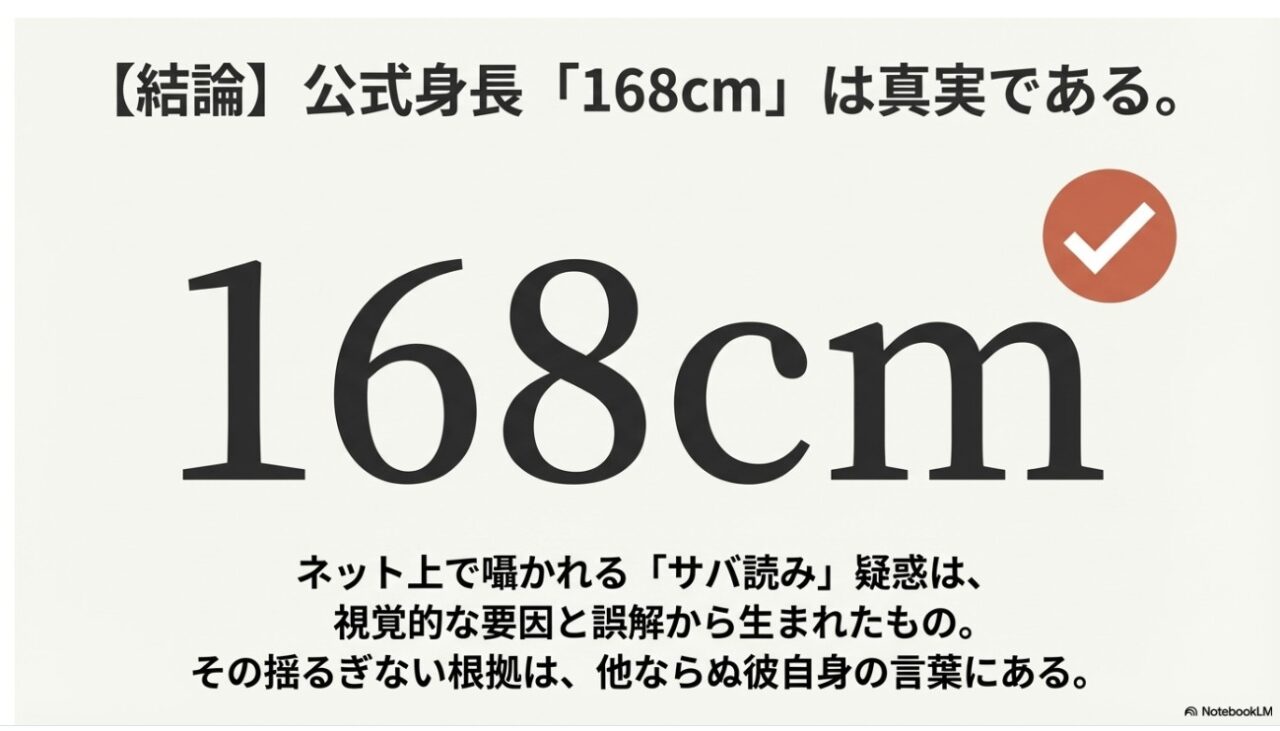【結論】二宮和也の公式身長「168cm」は真実である