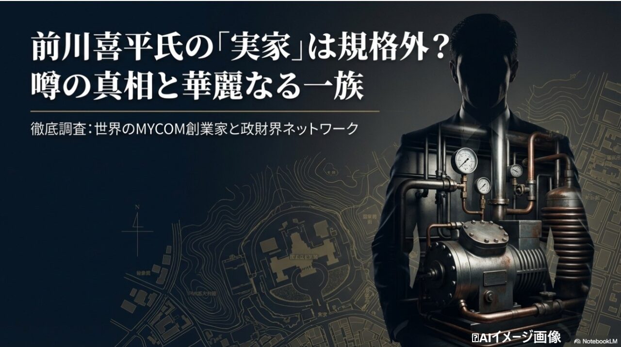 前川喜平氏の実家は規格外の金持ち？噂の真相と前川製作所創業家としての華麗なる一族を徹底調査