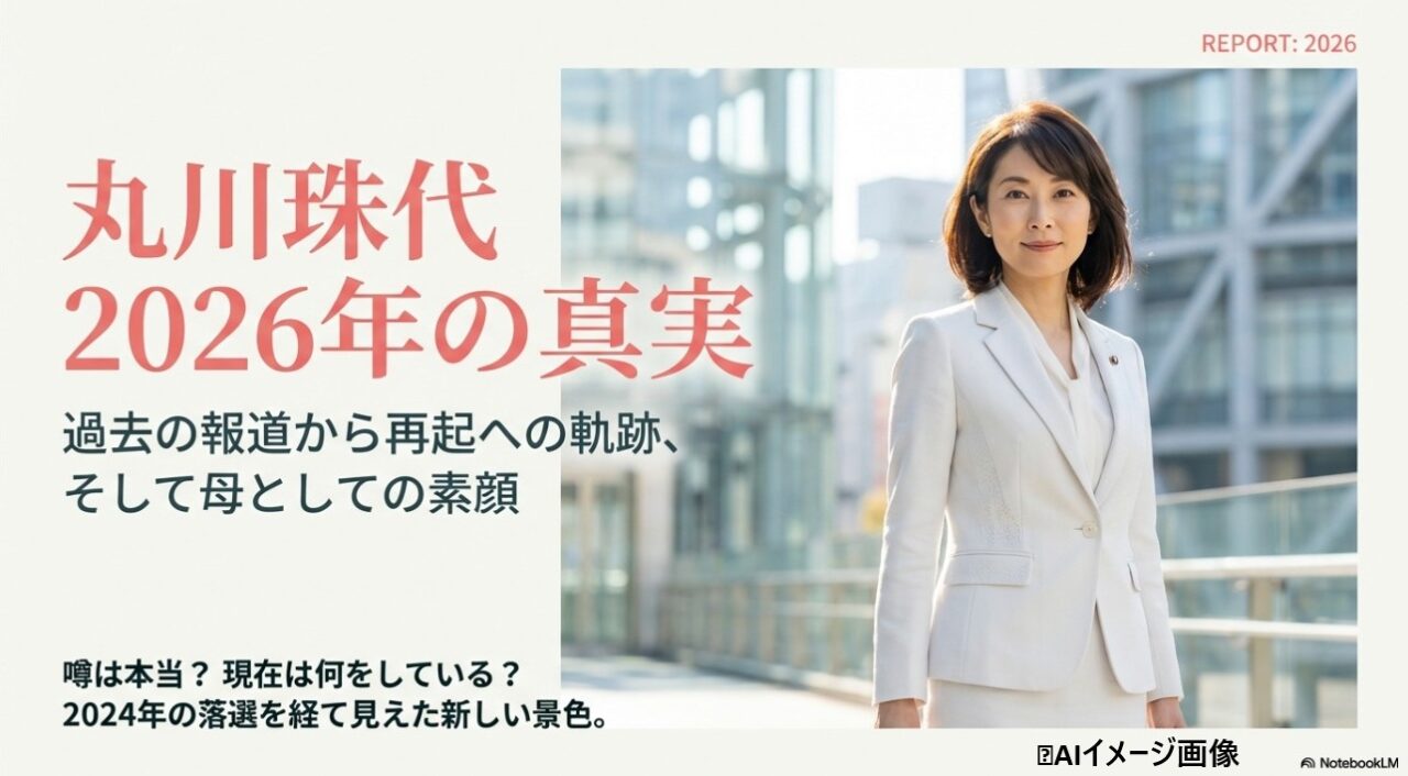 丸川珠代の2026年における再起への軌跡と母としての素顔を伝えるメイン画像