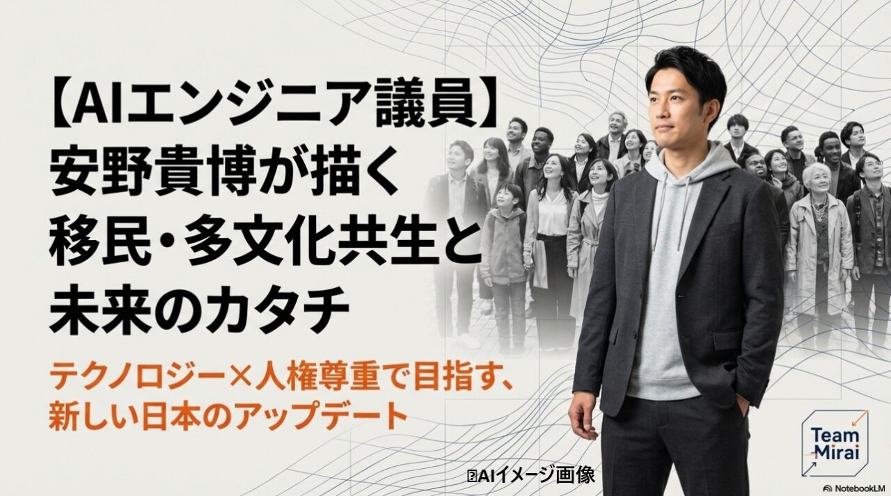 安野貴博が描く移民・多文化共生と未来のカタチ