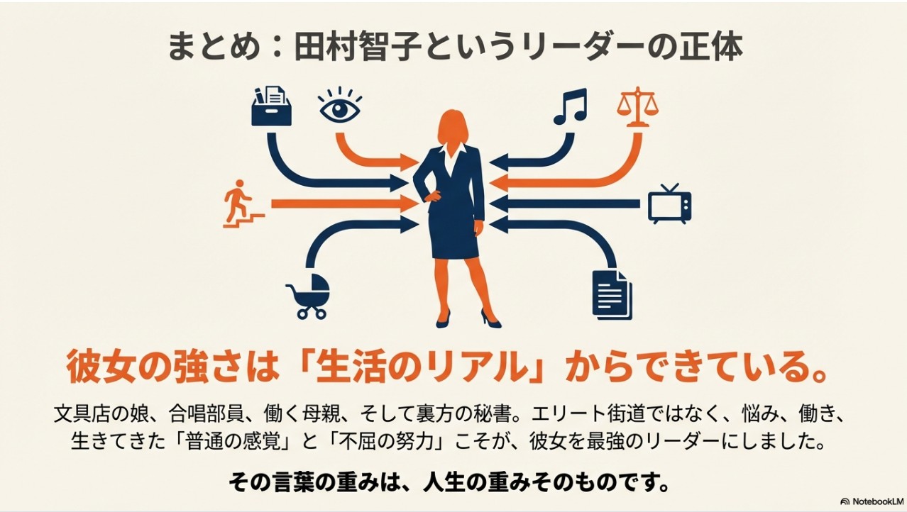 生い立ちから秘書時代までの人生経験が最強のリーダーを形作ったまとめ図解