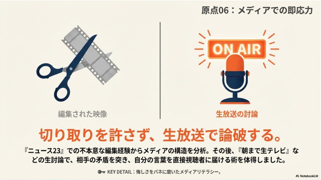 不本意な編集経験をバネに磨かれたメディアリテラシーと討論力の図解