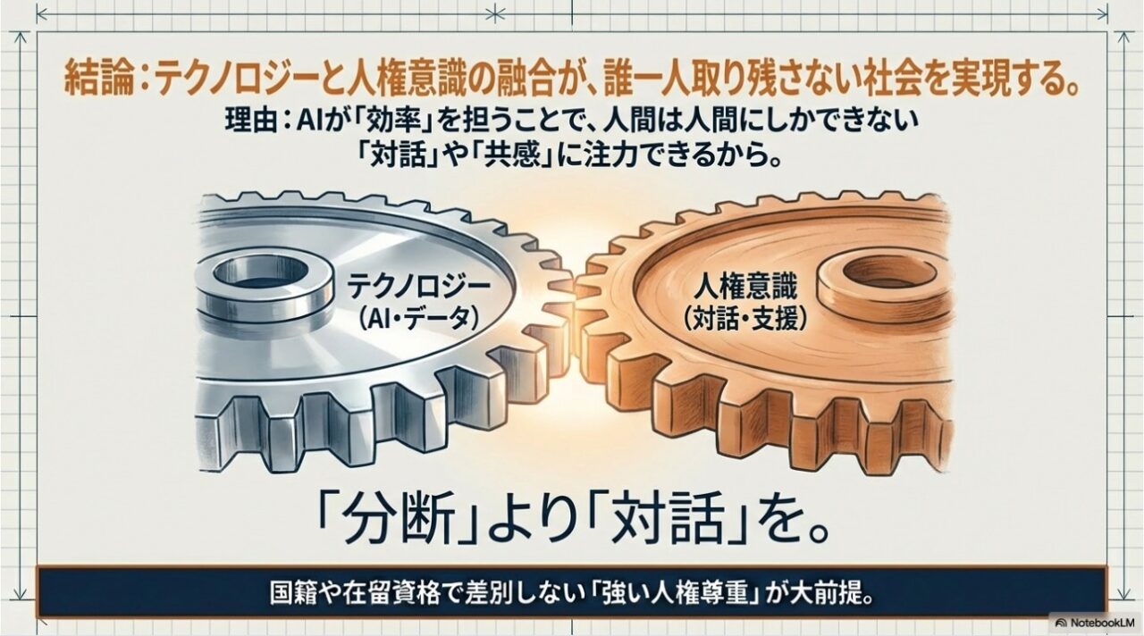 テクノロジーと人権意識の融合による分断のない社会の実現