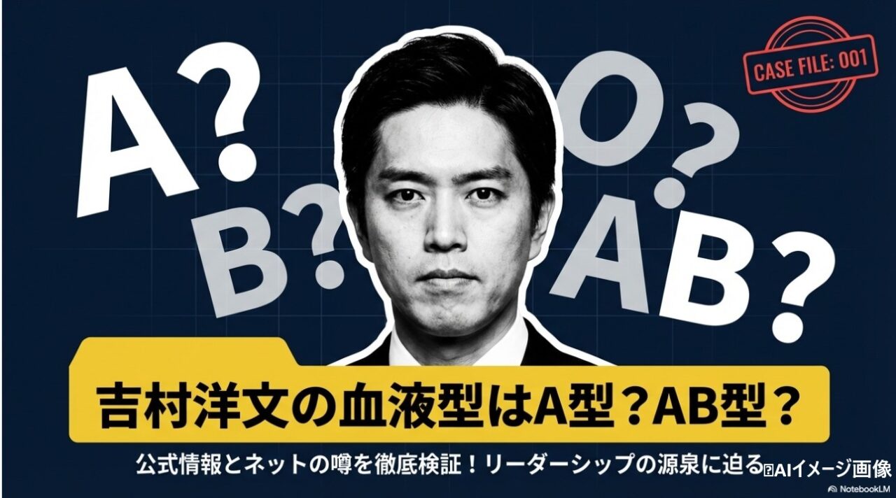 吉村洋文の血液型はA型かAB型かを検証するアイキャッチ画像