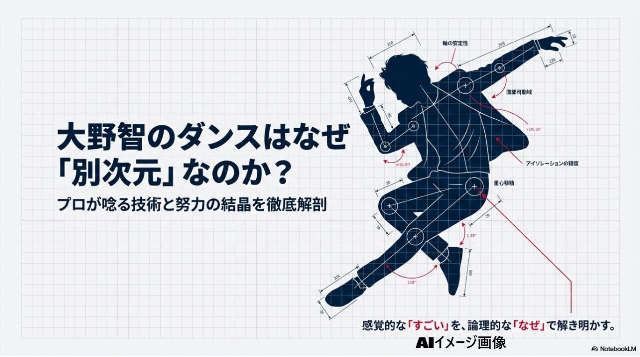 大野智のダンスが別次元である理由を論理的に解析するメインビジュアル