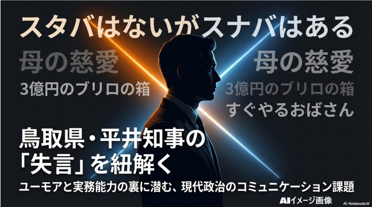 鳥取県平井伸治知事の失言とコミュニケーション課題を紐解く解説記事のメインビジュアル画像